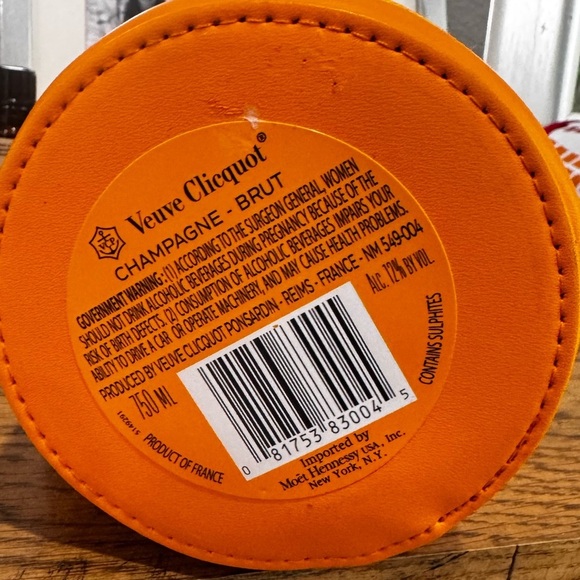 VEUVE CLICQUOT Neoprene Bottle Holders Brut Ice Jacket Orange - Picture 4 of 6